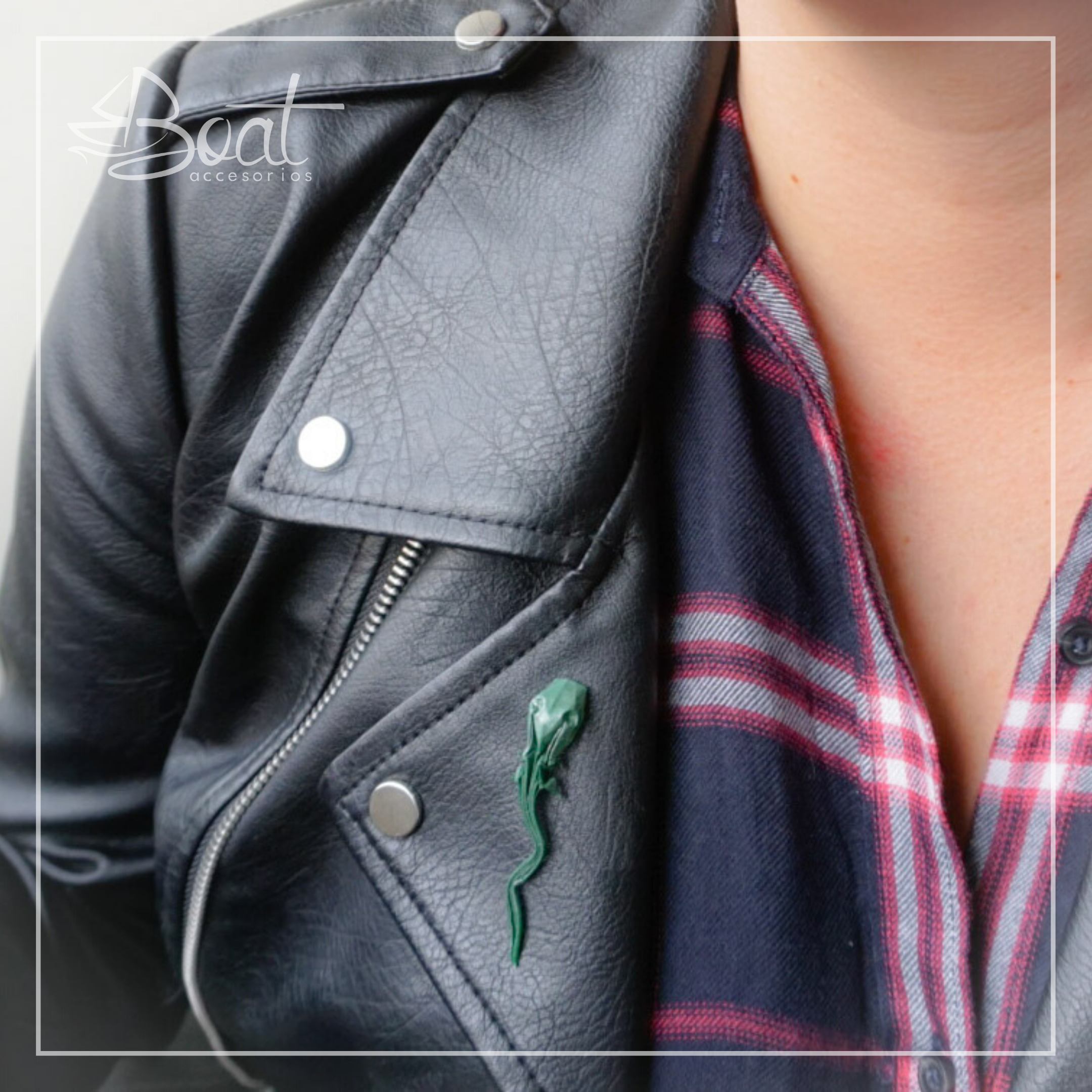 Pin Lagartija Origami