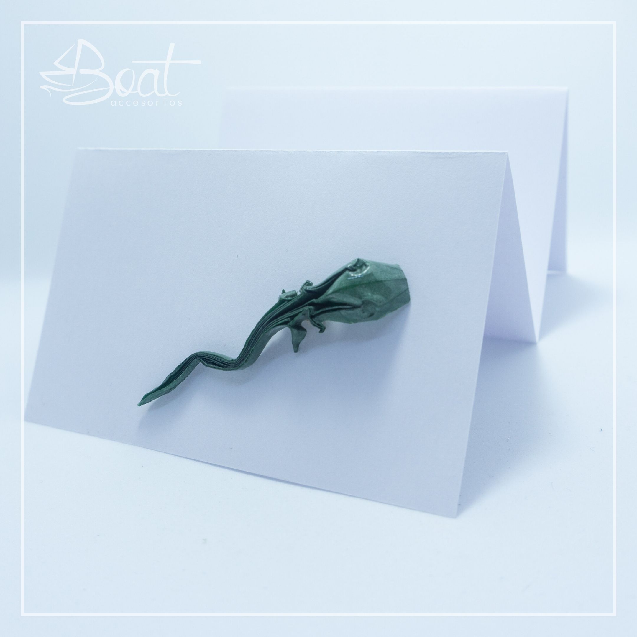 Pin Lagartija Origami - Imagen 2
