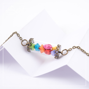 Collar Vintage Tubo Horizontal Estrellas