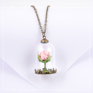 Collar Vintage Domo Rosa