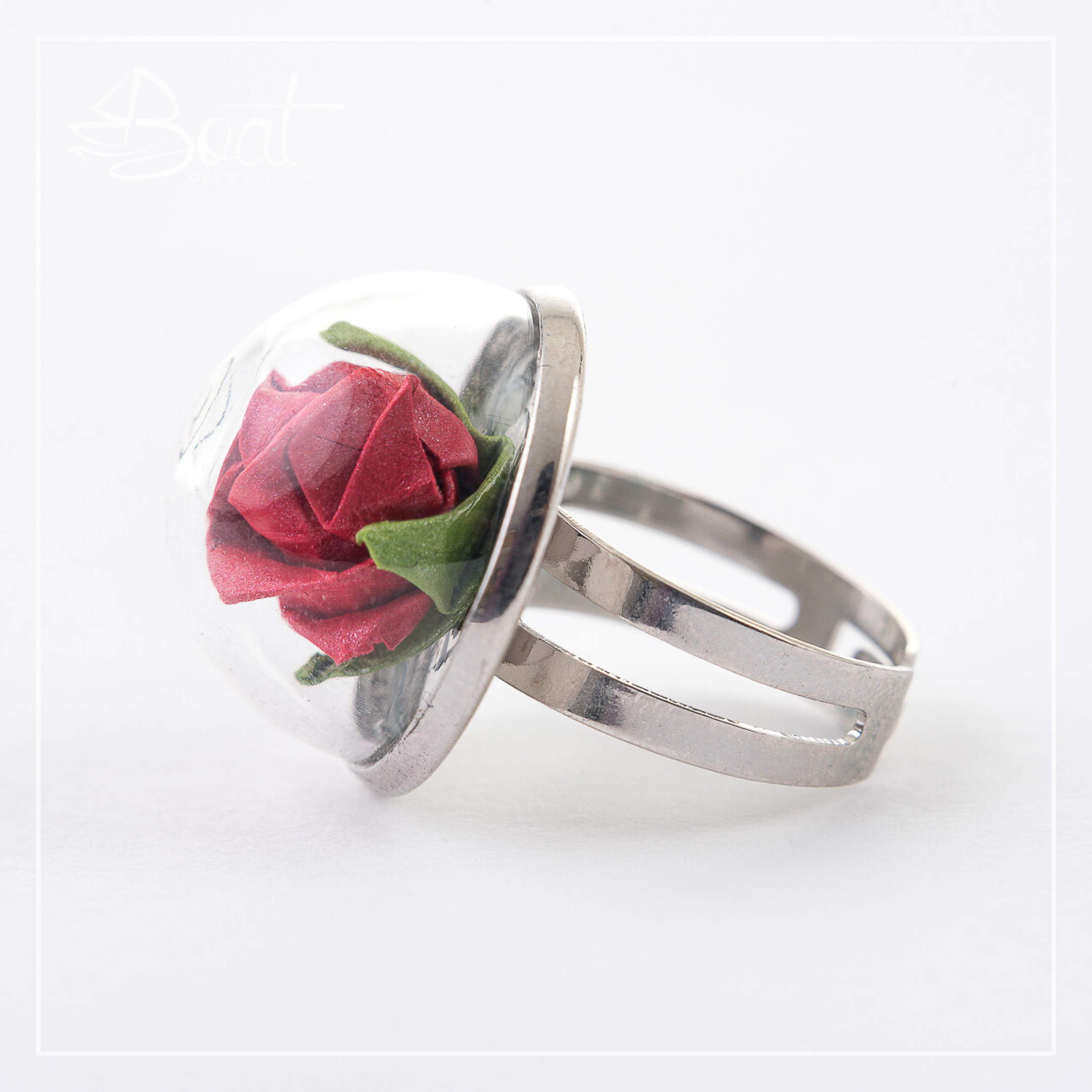 Anillo Medio Globo Rosa