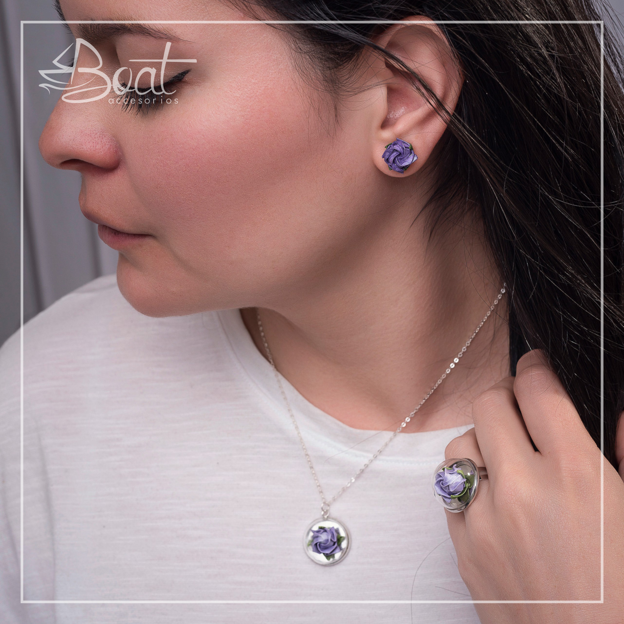 Juego Rosa Medio Globo