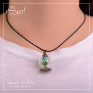 Collar Vintage Globo Rosa