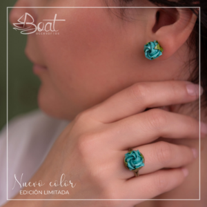 Juego Vintage Rosa Resinada